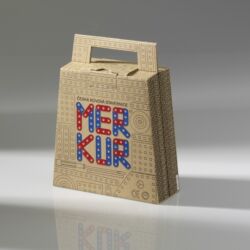 1. místo, kategorie Produktový obal, téma Obal na národní produkt, Studenti středních škol, Tomáš Chludil, Kufřík Merkur, Střední uměleckoprůmyslová škola Uherské Hradiště, Česká republika